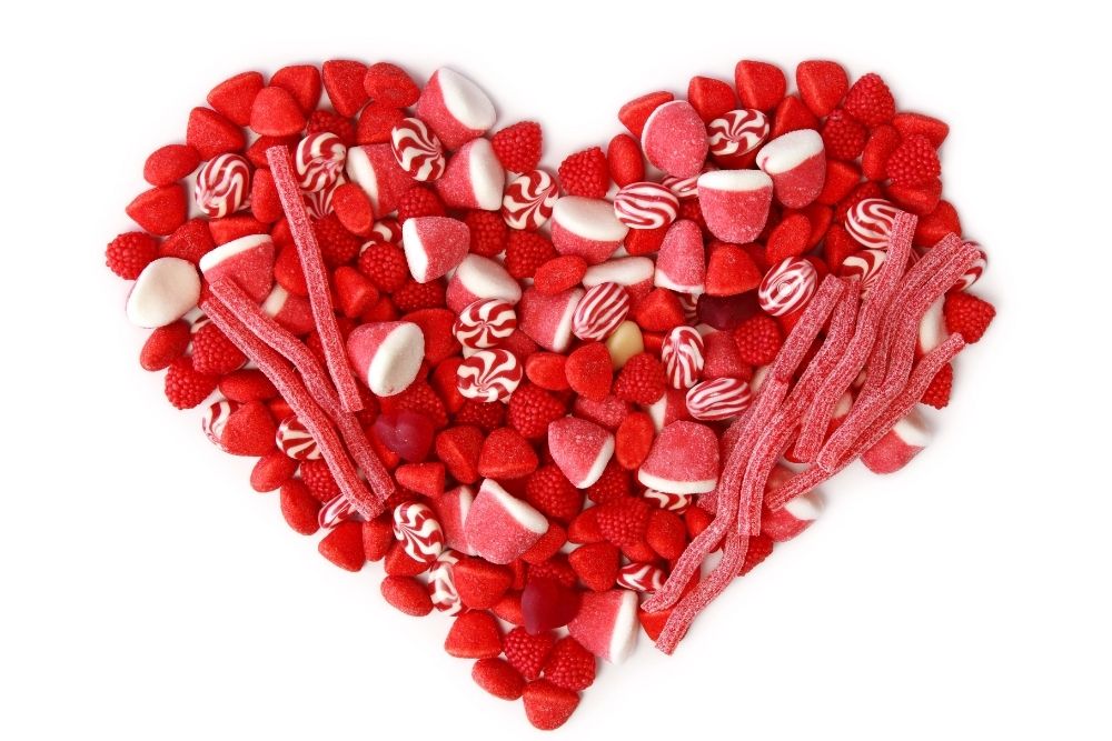 Caramelle e cioccolato di San Valentino