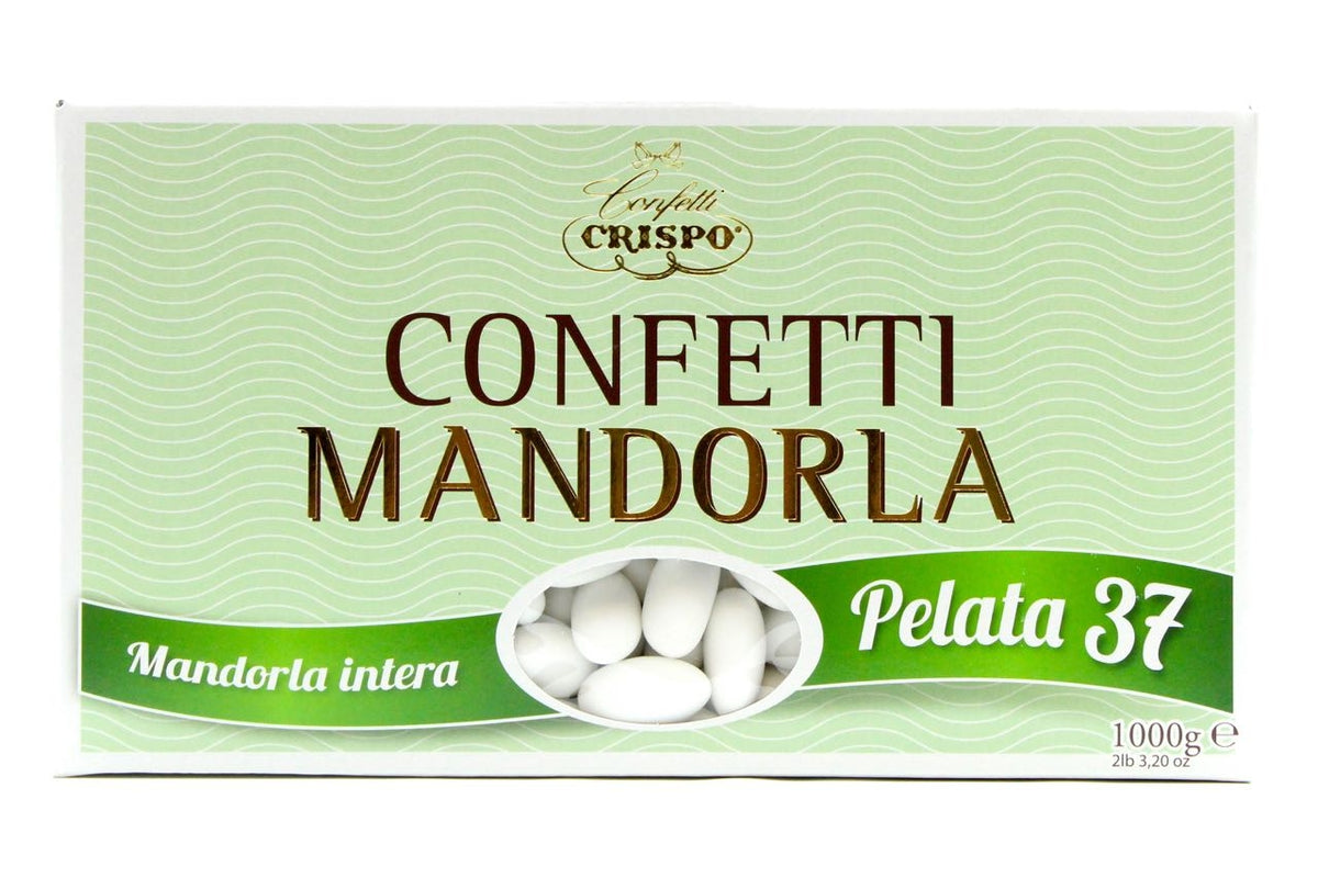 CONFETTI BIANCHI ALLA MANDORLA PELATA SCATOLA KG 1 Crispo – Caramel Party