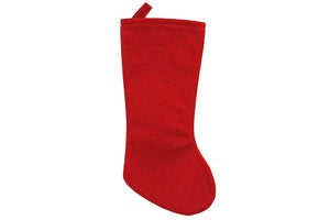 CALZA BEFANA MEDIA cm 40 PANNO ROSSA BUSTA PZ 6