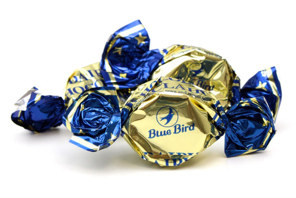 DAIRY CHOCO ECLAIR CARAMELLE TOFFEE GUSTO CHOCOLATE BLUE BIRD BUSTA 500g vendita online