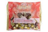 DOUBLE SORINETTE BOULES DI CIOCCOLATO AL LATTE E BIANCO RIPIENE DI CREMA ALLA NOCCIOLA E CEREALI BUSTA 450g Sorini