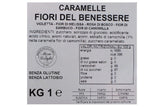 FIORI DEL BENESSERE CARAMELLA VIOLETTA MELISSA ROSA DI BOSCO BUSTA KG 1 Mera e Longhi vendita online caramelle