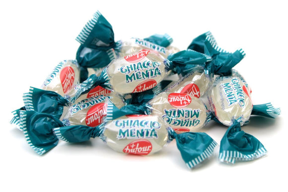 GHIACCIO MENTA CARAMELLE DURE RIPIENE SENZA GLUTINE BUSTA KG 1 Elah Dufour 