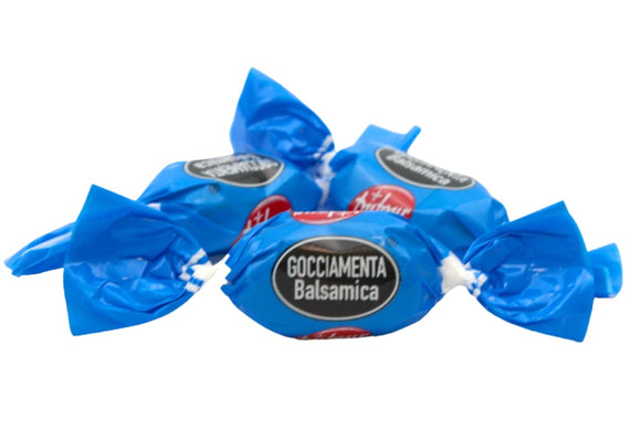 GOCCIA MENTA BALSAMICA CARAMELLE DURE RIPIENE SENZA GLUTINE  BUSTA KG 1 Elah Dufour