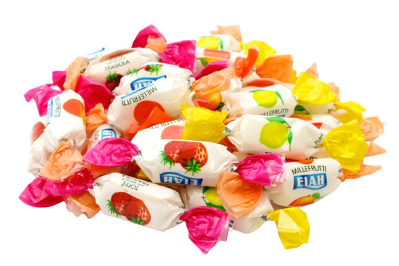 MILLEFRUTTI TOFFEE MORBIDE CARAMELLE ALLA FRUTTA SENZA GLUTINE BUSTA KG 1 Elah