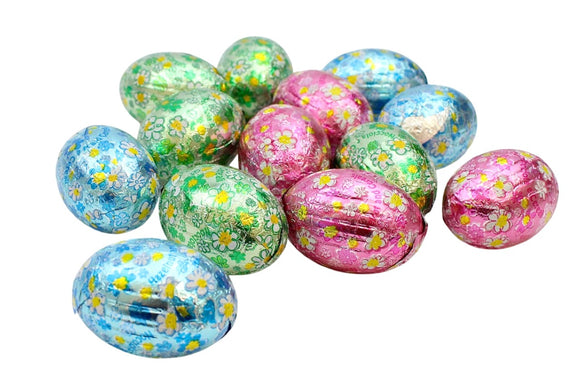 OVETTI PASQUALI DI CIOCCOLATO AL LATTE RIPIENI DI CREMA NOCCIOLA E CERALI CARTA FIORI 12g BUSTA KG 1 Laica shop online