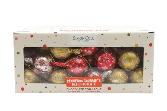 PALLE DI NATALE APPENDIBILI DI CIOCCOLATO AL LATTE INCARTO STAGNOLATO SENZA GLUTINE  Pz 60 x 12g Simon Coll shop online