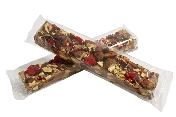 STECCA DI TORRONE TENERO 80g MANDORLA CIOCCOLATO e AMARENE Rigato