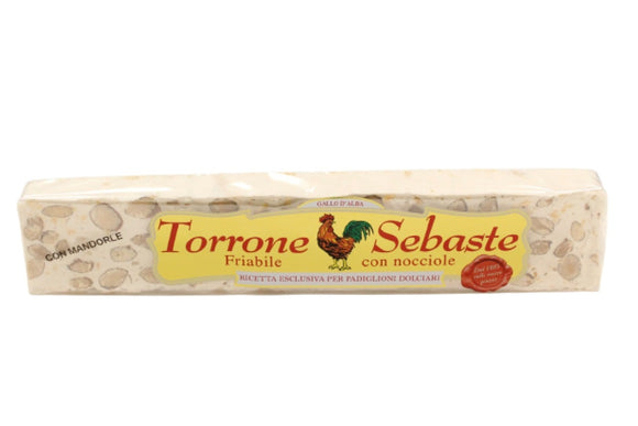 TORRONE FRIABILE CON MANDORLE 125g SENZA GLUTINE Sebaste