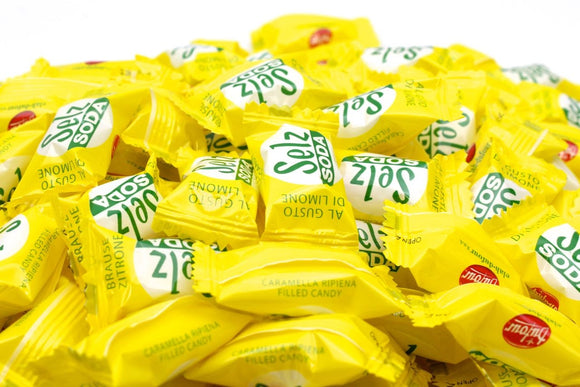 SELZ LIMONE SODA FRIZZ CARAMELLE DURE CON RIPIENO FRIZZANTE SENZA GLUTINE BUSTA KG 1 Elah Dufour
