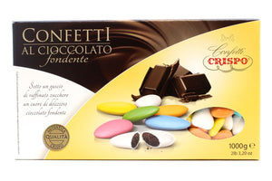 AMORINI CUORI COLORATI CIOCCOLATO FONDENTE SCATOLA KG 1 Crispo