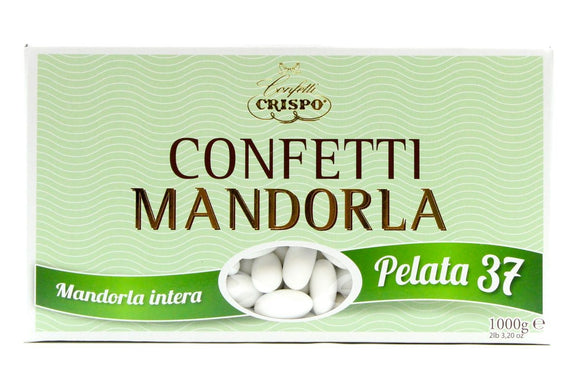 CONFETTI BIANCHI ALLA MANDORLA PELATA SCATOLA KG 1 Crispo