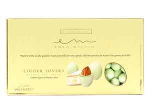 CONFETTI NUANCE PEA GREEN GUSTO RICOTTA E PERA COLOUR LOVERS ENZO MICCIO SENZA GLUTINE SCATOLA KG 1 Maxtris