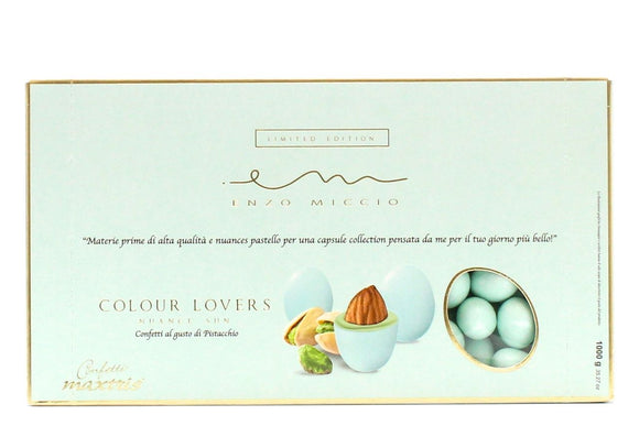 CONFETTI NUANCE TIFFANY GUSTO PISTACCHIO COLOUR LOVERS ENZO MICCIO SENZA GLUTINE SCATOLA KG 1 Maxtris