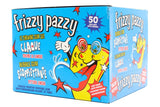 FRIZZY PAZZY PITTURA LINGUA BLU GUSTO FRAGOLA BUBBLE GUM FRIZZANTE Pz 50 x 7g