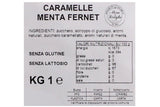 MENTA FERNET CARAMELLA BUSTA KG 1 Mera e Longhi vendita online caramelle