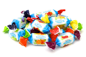 HAPPY TOFFEE SOFT CARAMELLE ASSORTITE GUSTO FRUTTA SENZA GLUTINE BUSTA KG 1 Liking